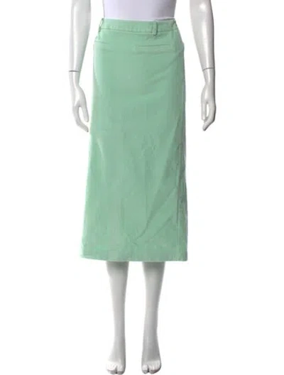 Pre-owned Siedres Midi Length Skirt In Green