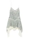 Siedres Womens Mint Miley Sequins Woven Midi Dress In Metallic