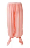Siedres Mishka Low-rise Plissé Harem Pants In Pink