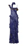 Siedres Monica Ruffled Chiffon Maxi Dress
