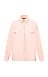 Siedres Monina Oversized Cotton Top In Pink