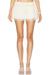 Siedres Nala Mini Skirt In Ecru