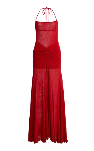 Siedres Siedrés Nensi Jersey Maxi Dress In Red