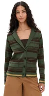 Siedres Nerian Cardigan Green In Green
