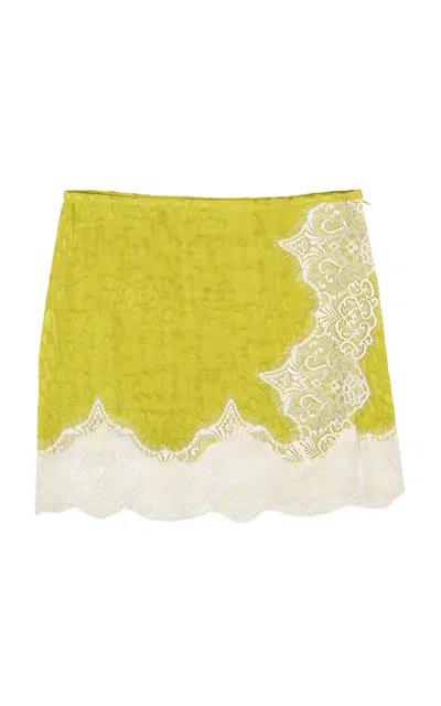 Siedres Siedrés Niera Mini Skirt In Yellow