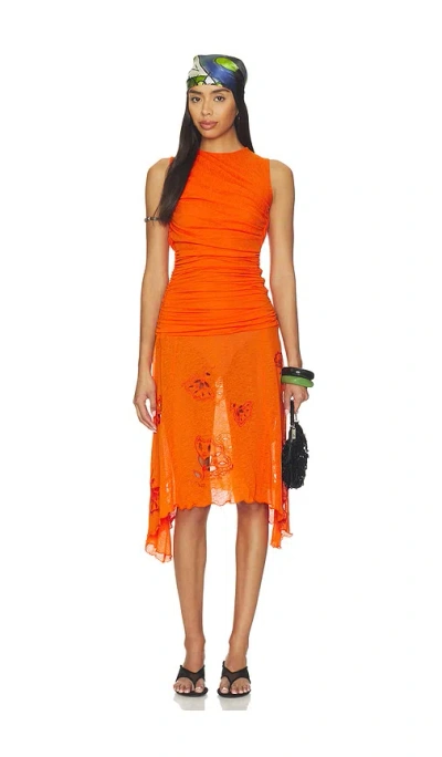 Siedres Nuina Dress In Orange