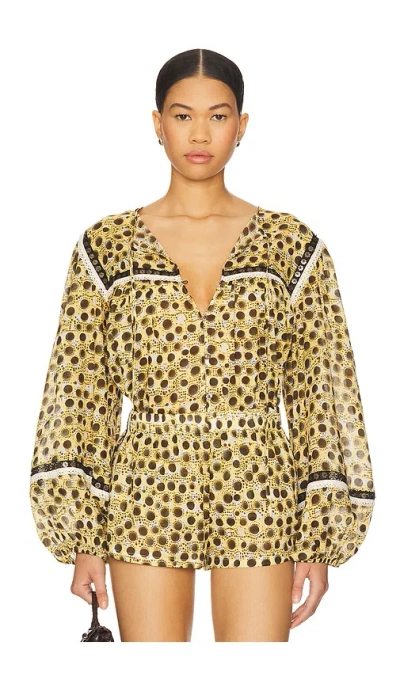 Siedres Nuya Blouse In Brown