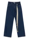 Siedres Odette Scarf-detail Jeans In Blue