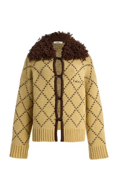 Siedres Siedrés Ollie Knitted Wool-blend Cardigan In Multi