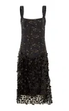 Siedres Ophielle Floral Sequined Midi Dress In Multi