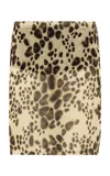 Siedres Oxena Animal-print Crepe Mini Skort In Multi