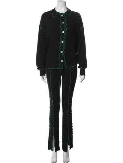Pre-owned Siedres Pant Set In Black