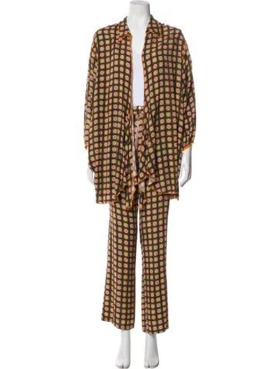 Pre-owned Siedres Pant Set In Brown