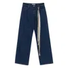 Siedres Odette Scarf-detail Jeans In Blue