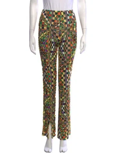 Pre-owned Siedres Patterned Skinny Leg Pants W/ Tags In Green