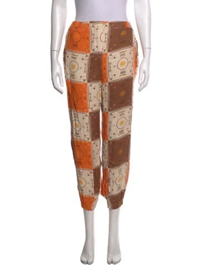 Pre-owned Siedres Patterned Wide Leg Pants In Multicolor