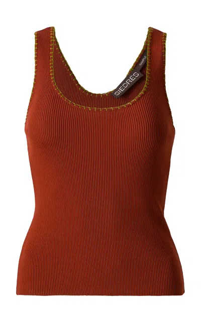 Siedres Pianza Knit Tank Top In Multi