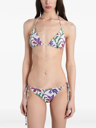 Siedres Pixelated-print Bikini In Multi