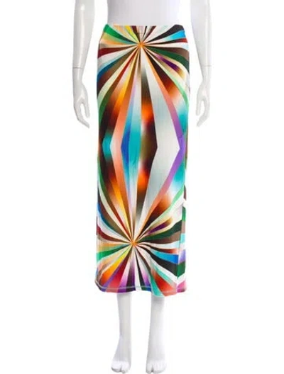 Pre-owned Siedres Printed Midi Length Skirt In Multi