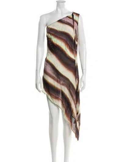 Pre-owned Siedres Printed Mini Dress In Multi