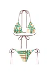 Siedres Rom Trim Detailed Bikini Bottom In Green