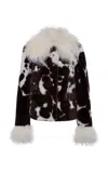 Siedres Ronch Fur Trimmed Leather Jacket