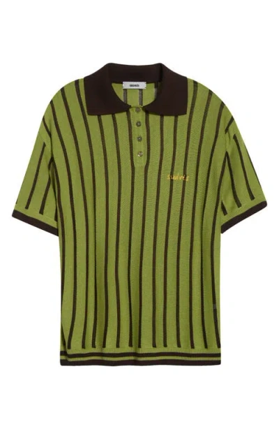 Siedres Siedrés Rounes Stripe Polo In Green