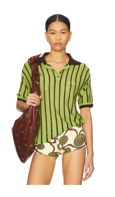 Siedres Rounes Top In Green