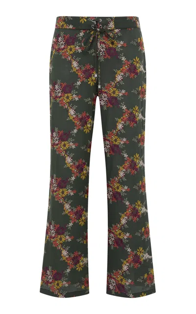 Siedres Siedrés Savina Cotton-blend Pants In Green