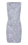 Siedres Scarlett Sequined Mini Dress In Metallic