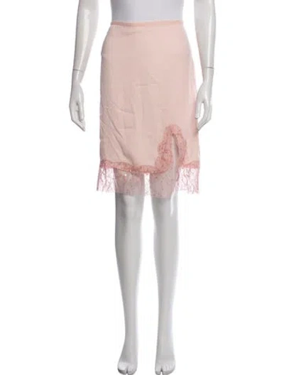 Pre-owned Siedres Sequin Embellishments Knee-length Skirt W/ Tags In Pink