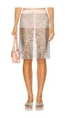 Siedres Womens Mint Shailene Sequin Woven Midi Skirt In Silver