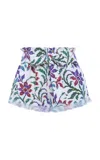 Siedres Shol Floral Cotton-gabardine Shorts In Multi