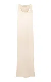 Siedres Shun Embroidered Crepe Maxi Dress In Off-white