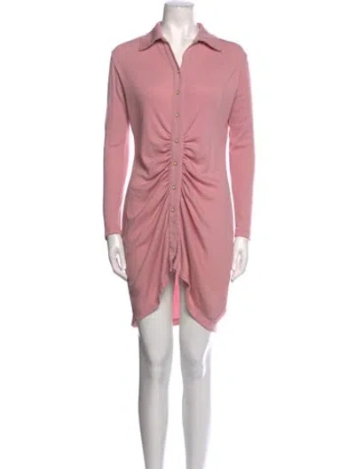 Pre-owned Siedres Silk Mini Dress In Pink