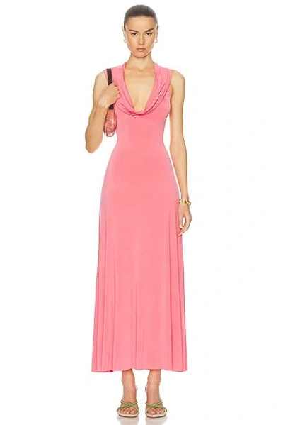 Siedres Sizy Maxi Dress In Coral
