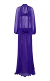 Siedres Sol Sheer Silk Shirtdress