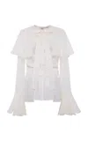 Siedres Stella Capelet Silk Blouse