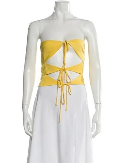 Pre-owned Siedres Strapless Top In Multi