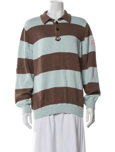 Pre-owned Siedres Striped Crew Neck Sweater In Blue