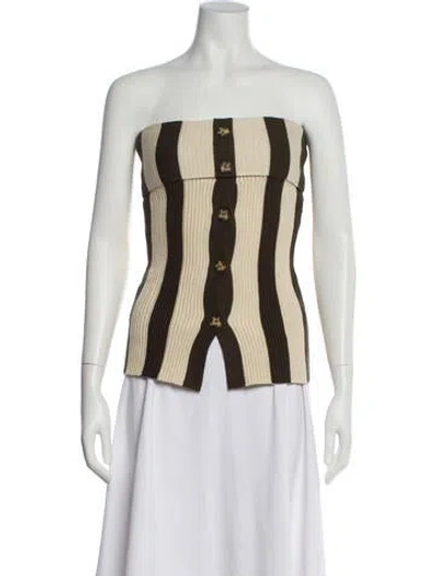 Pre-owned Siedres Striped One-shoulder Sweater In Multi