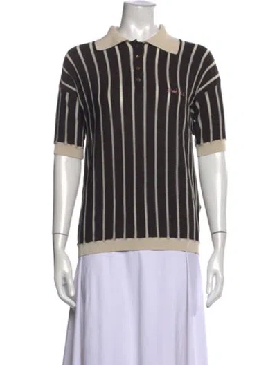 Pre-owned Siedres Striped Short Sleeve Polo In Multicolor