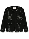 Siedres Womens Metzy Embellished Relaxed-fit Stretch-woven Blend Jacket Black In Black