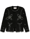 Siedres Womens Metzy Embellished Relaxed-fit Stretch-woven Blend Jacket Black In Black