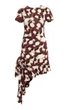 Siedres Tenas Printed Jersey Mini Dress In Multi