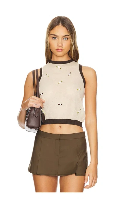 Siedres Teti Top In Tan