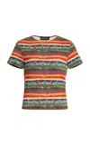 SIEDRES TISO PRINTED JERSEY T-SHIRT