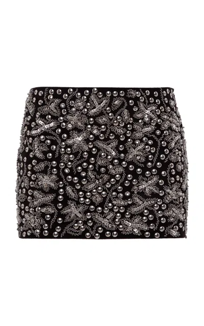 Siedres Tyra Embellished Corduroy Mini Skirt