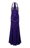 Siedres Vicka Crystal Embellished Satin Dress