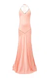 Siedres Vicka Embellished Jersey Maxi Dress In Pink